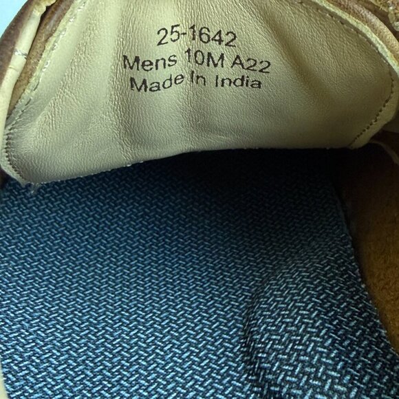 Like New Johnstone & Murphy McGuffey Tan Oiled Full Grain Leather Derby Sneaker main image 4